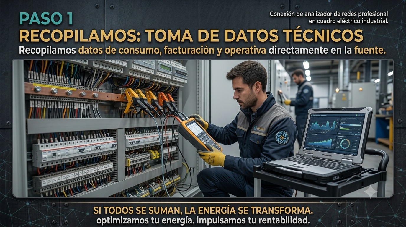 Recopilamos datos técnicos de consumo, facturación y operativa