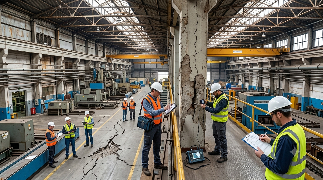 Inspección técnica de un activo industrial